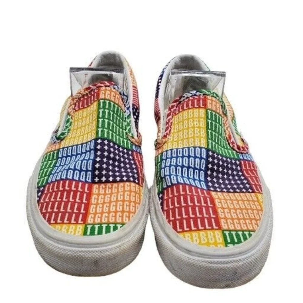 Vans‎ Classic Slip On Pride LGBTQ+ Rainbow Mens Shoes Size 5 Womens Size 6.5